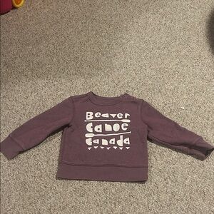 Beaver Canoe sweatshirt in Plum